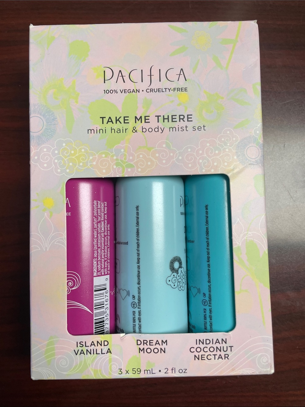 Pacifica Take Me There Mini Hair & Body Mist Set